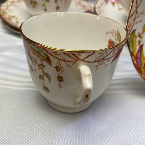 6 Royal Albert cups and saucers 1930 “Virginia”. RARE - Picture 6 of 16